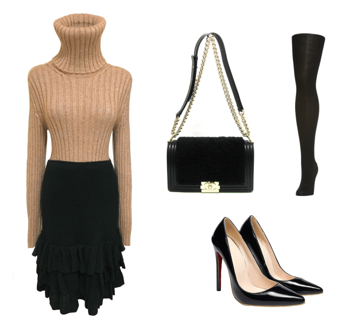 Missoni Turtleneck & Black Ruffle Skirt.png